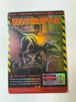 Velociraptor - Rampaging Ferocidon (Rainbow Foil) Secret Lair Drop Foil NM - Image 1