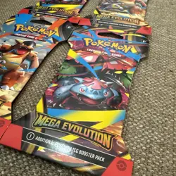 (LOT OF 4) Pokemon TCG Mega Evolution Each Art Set Sleeved Booster Packs NEW! - Image 4