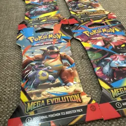 (LOT OF 4) Pokemon TCG Mega Evolution Each Art Set Sleeved Booster Packs NEW! - Image 5