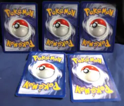 VINTAGE POKEMON Team Rocket Set (Lot of 5 Dark Pokemon) Machoke, Machamp - MP VG - Image 5
