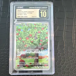 Pokemon Applin CGC Pristine 10 Crimson Haze 077/066 2024 Japanese Art Rare Holo - Image 1