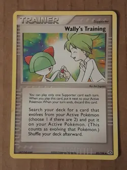 Pokemon Wally's Training 85/106 ex Emerald NM-MINT See Pictures - Image 1
