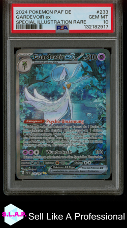 GARDEVOIR EX SPECI4L ILL RARE POKEMON GER PAF DE-PALDEAN FATES 2024 233 PSA 10 - Image 1