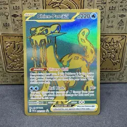 Pokemon Chien-Pao ex 242/091 - Gold Hyper Rare - Paldean Fates - NM - Image 1