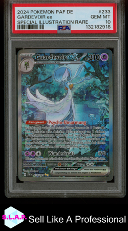 GARDEVOIR EX SPECI4L ILL RARE POKEMON GER PAF DE-PALDEAN FATES 2024 233 PSA 10 - Image 1