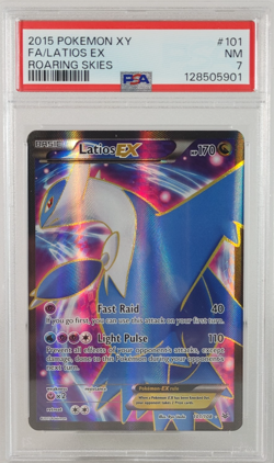 Latios EX - POKEMON - Roaring Skies - #101 - Full Art - 2015 - PSA 7 - Image 1