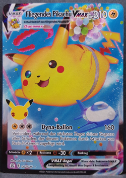 Flying Pikachu VMAX 007/025 Celebrations Pokemon Card German NM - Image 1