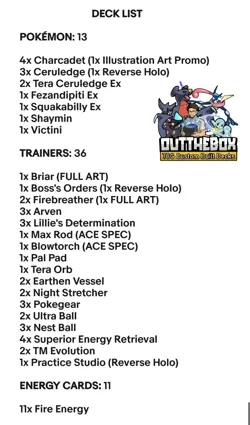 Ceruledge & Tera Ceruledge - Pokemon TCG - OutTheBoxTCG Meta & Standard Decks - Image 2