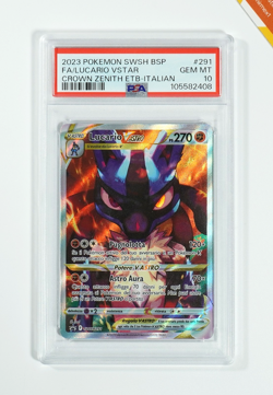 Pokemon PSA 10 Lucario Vastro #291 Full Art Zenit Regale ETB Promo 2023 Italiano - Image 1