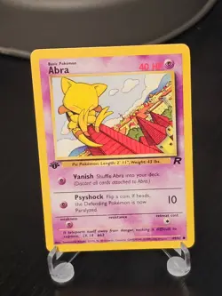 Abra 49/82 1st Edition - Team Rocket - Pokemon TCG - LP - Image 1