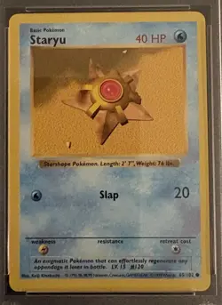 STARYU 65/102 PSA 9 MINT 1999 Pokemon Game 1st Edition Shadowless Base Set - Image 3