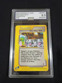 Moo-Moo Milk Common Normal Expedition 155/165 Pokemon TCG AGS NM-MT 8.5 graded - Image 1