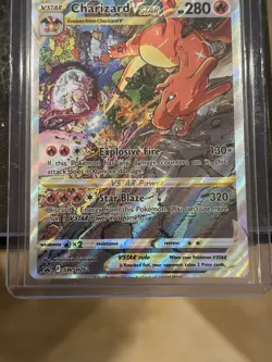 Pokemon Charizard VSTAR Promo SWSH262 - Miscut/Error - Image 2