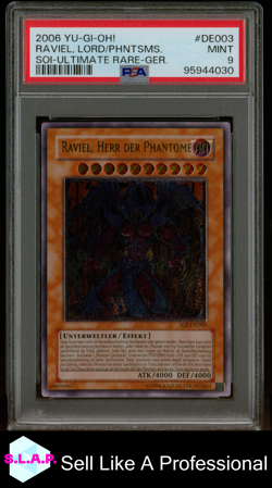 RAVIEL LORD/PHNTSMS SOI-UR-GER YU-GI-OH! SOI-SHADOW OF INFINITY 2006 DE003 PSA 9 - Image 1