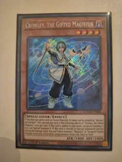 BLMM-EN044 Crowley, the Gifted Magistus : Secret Rare : 1st Edition : YuGiOh TCG - Image 1