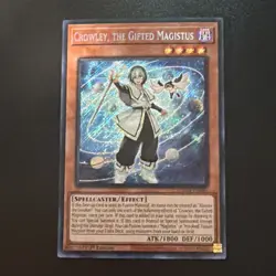 Crowley, The Gifted Magistus BLMM-EN044 Secret Rare Yugioh Set 1st Edition Mint - Image 1