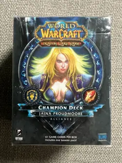 WOW TCG World Of Warcraft Champion deck - JAINA PROUDMOORE New Sealed - Image 1
