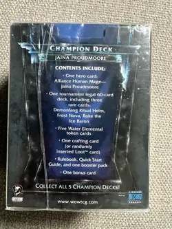 WOW TCG World Of Warcraft Champion deck - JAINA PROUDMOORE New Sealed - Image 2