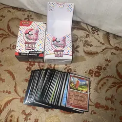 pokemon 151 card lot english 71 Nm+ Tcg Scarlet & Violet Booster Bundle 2023 - Image 1