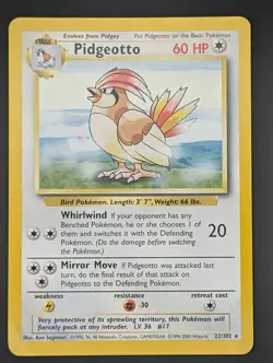 [Pokemon TCG] Pidgeotto 22/102 (Base Set) [Regular] [LP] - Image 1