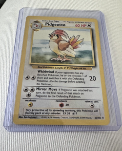 Pokemon TCG Pidgeotto 22/102 Base Set Rare LP - Image 1