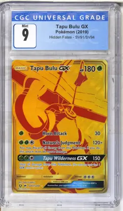 Pokemon 2019: Tapu Bulu - GX SV91/SV94 Hidden Fates: Shiny Vault Holo CGC 9 - Image 1