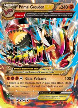 Primal Groudon EX - 86/160 - Pokemon Primal Clash XY Ultra Rare Card LP - Image 1