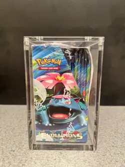 POKEMON TCG EVOLUTIONS BOOSTER BOX XY 2016 FACTORY SEALED Acrylic case included - Image 3