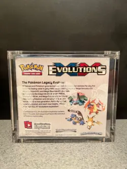 POKEMON TCG EVOLUTIONS BOOSTER BOX XY 2016 FACTORY SEALED Acrylic case included - Image 4
