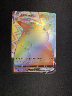 Pokemon Pikachu Vmax 188/185 Vivid Voltage SWSH NM 2020 Secret Rare Rainbow Card - Image 3