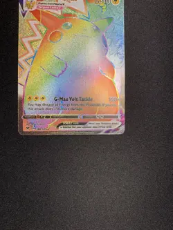 Pokemon Pikachu Vmax 188/185 Vivid Voltage SWSH NM 2020 Secret Rare Rainbow Card - Image 4