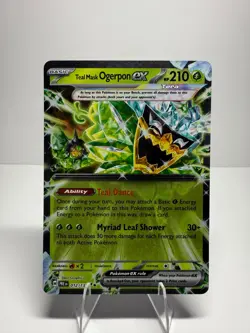 Pokemon TCG SV-Prismatic Evolutions Teal Mask Ogerpon ex #12/131 Double Rare - Image 1