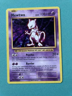 Mewtwo XY Evolutions Cracked Ice Holo Pokemon Card 51/108 MINT - Image 1