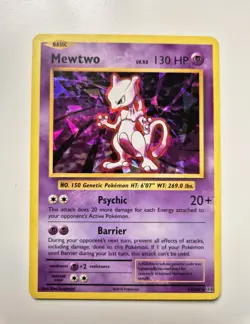 Mewtwo 51/108 XY Evolutions Deck Exclusive Rare Cracked Ice Holo Pokemon Card - Image 1