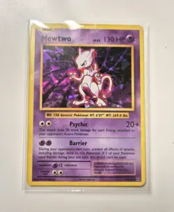 Mewtwo 51/108 XY Evolutions Deck Exclusive Rare Cracked Ice Holo Pokemon Card - Image 2