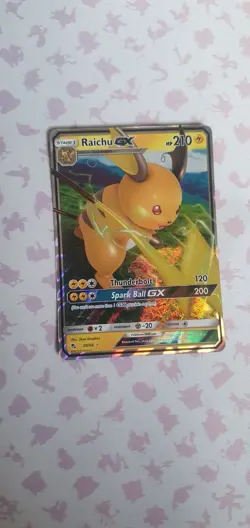 Pokemon TCG Raichu GX Hidden Fates 20/68 Holo Ultra Rare - Image 1