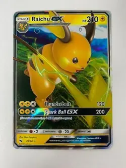 #20/68 Raichu GX Ultra Rare Holo - Pokemon TCG Hidden Fates English NM - Image 1