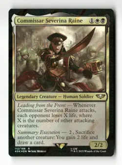 Commissar Severina Raine (Surge Foil) Universes Beyond: Warhammer 40k #112 - Image 1