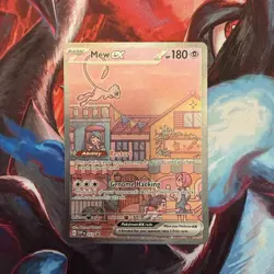 Mew ex SVP 053 Pokemon TCG Scarlet Violet 151 Black Star Promo Full Art Card - Image 1