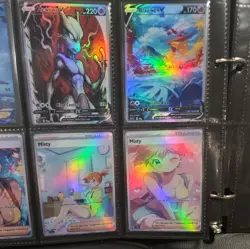 Lot of 9 Custom holo fanart mixed V Pokemon Trading Card Sleeved & Top Loaded!! - Image 5