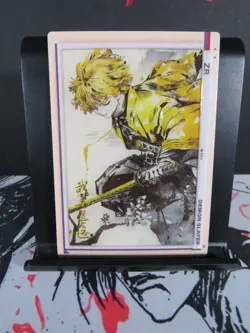 Zenitsu Agatsuma ZR Rare Card Demon Slayer Collectible Matte Sketch Style - Image 2