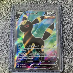 Pokemon Evolving Skies 2021 Umbreon v Full Art Ultra Rare Card 188/203 - Image 1