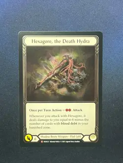 FAB MON121 Hexagore, the Death Hydra COLD FOIL Shadow Brute Weapon Flesh & Blood - Image 1