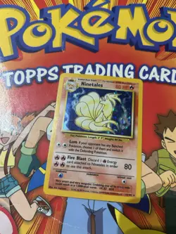 Pokemon TCG Ninetales Holo Rare Card Base Set 12/102 MP - Image 1