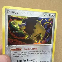 Tauros Holo - 12/100 EX Crystal Guardians English Pokemon Card - 2006 - Image 5