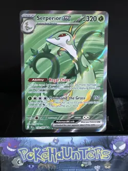 Pokemon Card Serperior Ex 156/086 Black Bolt Ultra Rare Full Art Near Mint - Image 1