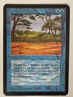 Magic the Gathering MTG Alpha Phantasmal Terrain NM (Beta Bob) - Image 1