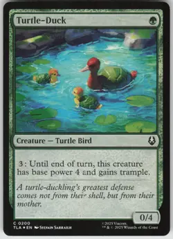 MTG Turtle-Duck Foil NM Avatar: The Last Airbender Magic 200 - Image 1