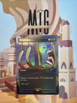 Dismember ✨ Borderless Rainbow FOIL ✨ MTG NM Secret Lair SPONGEBOB SQUAREPANTS - Image 1