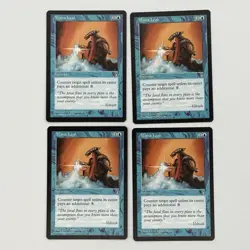 Mana Leak Stronghold Magic the Gathering MTG X4 Playset 3 NM 1 LP - Image 1